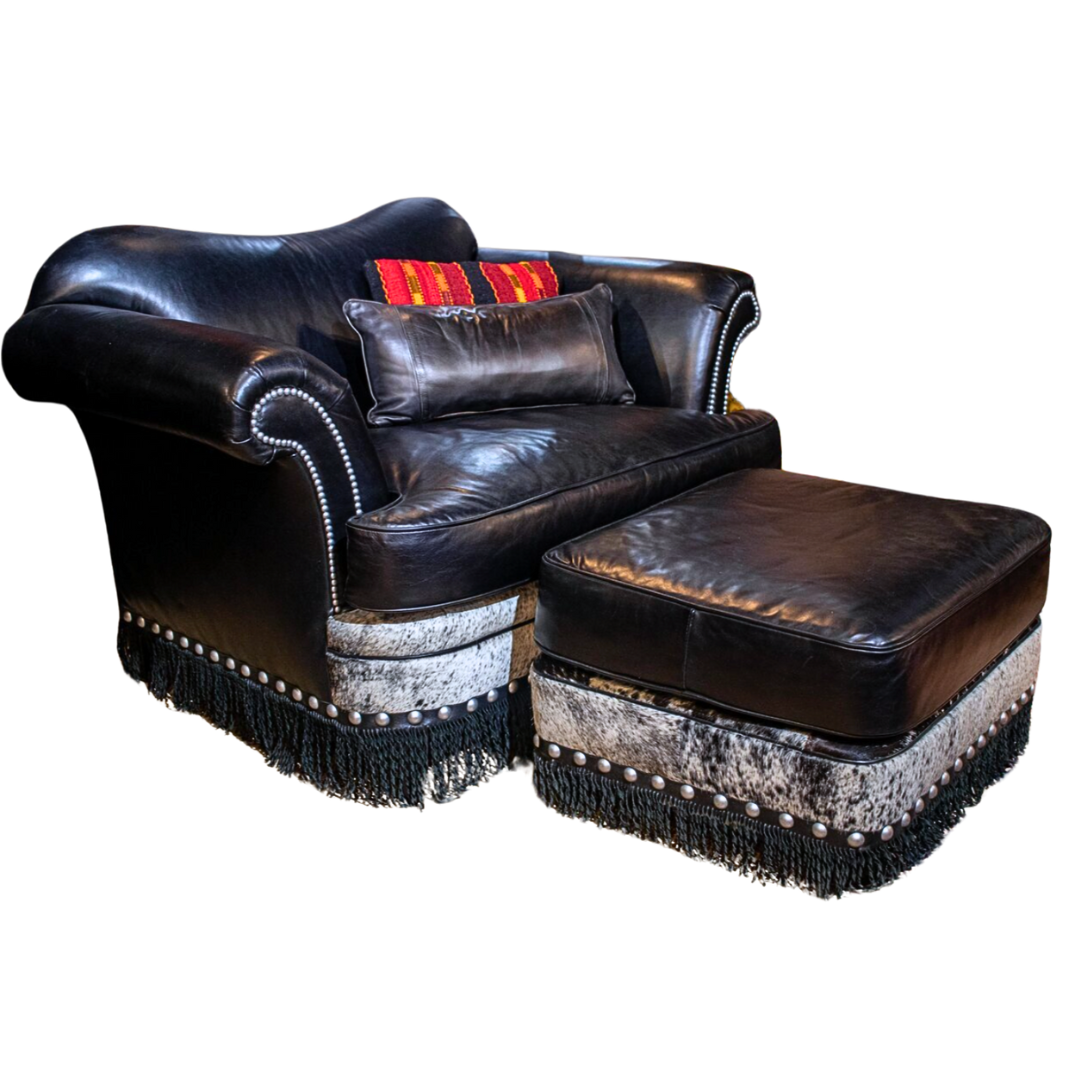 Patchwork Leather Accent Chair—Shop—Rios Interiors